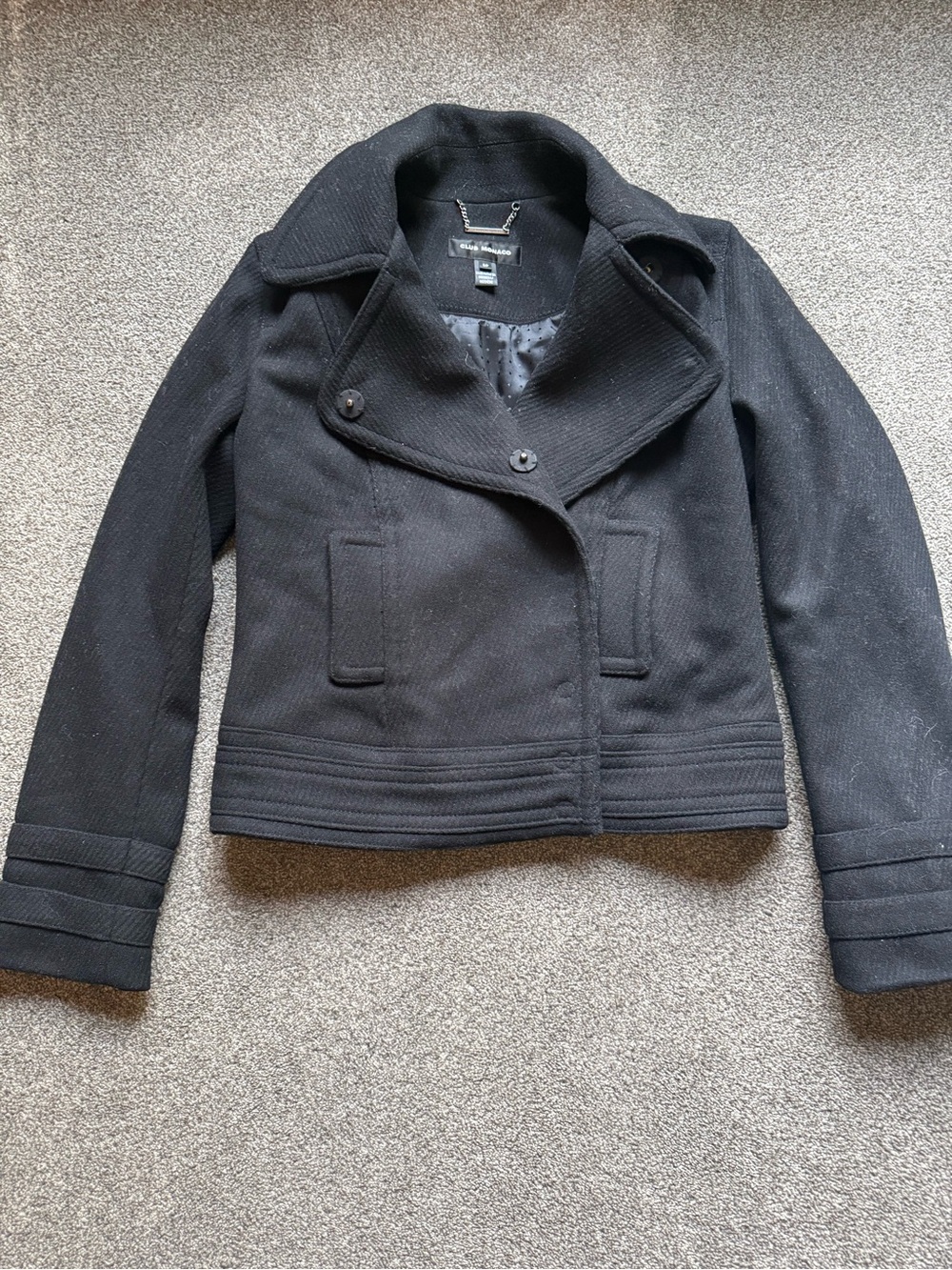 Club Monaco Black Women's Peacoat Jacket